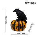 Halloween Crow Pumpkin Ornament Party Ghost Festival Resin Crafts Atmosphere Decoration Props